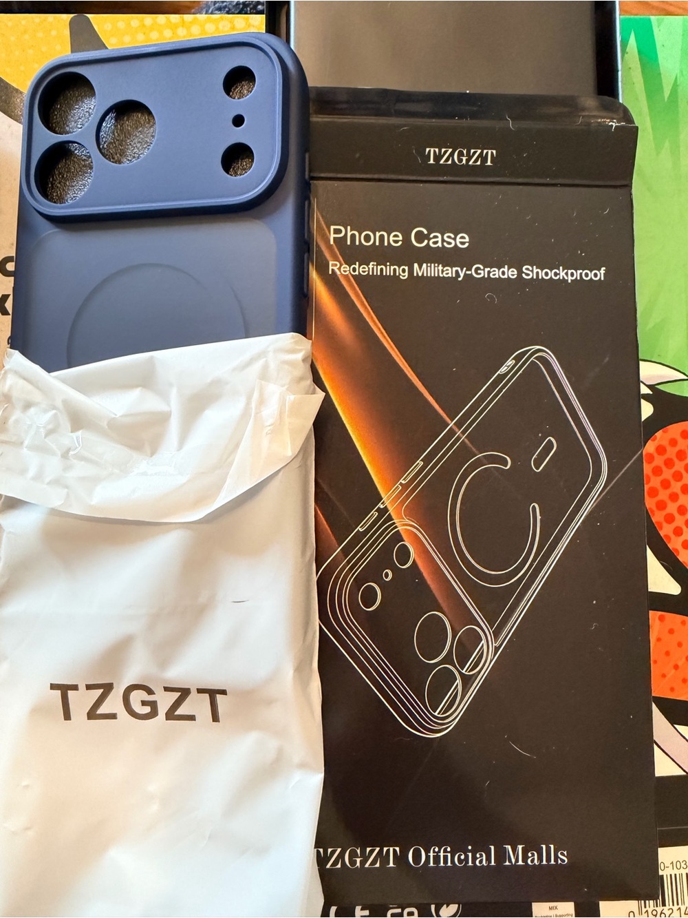 Navy Blue Phone Case - Shockproof Protective Cover iPhone 17 Pro Max
